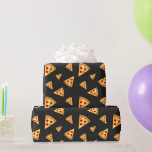 Cool- en pretpizza-snijdpatroon cadeaupapier