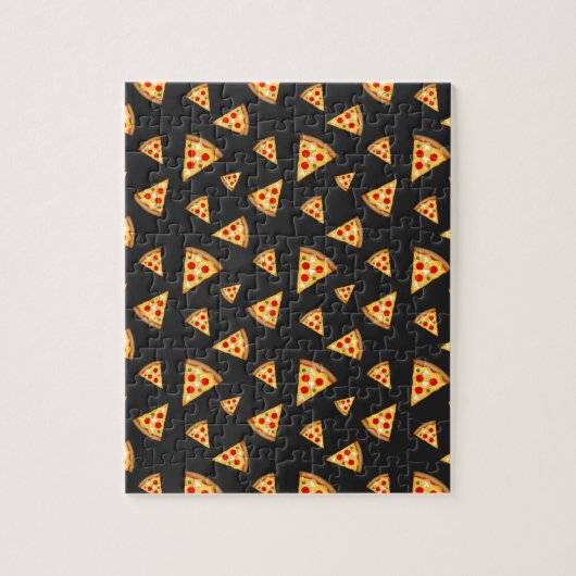 Cool- en pretpizza-snijdpatroon legpuzzel (Verticaal)