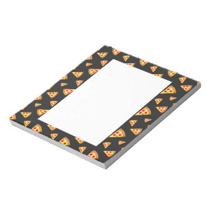 Cool- en pretpizza-snijdpatroon notitieblok