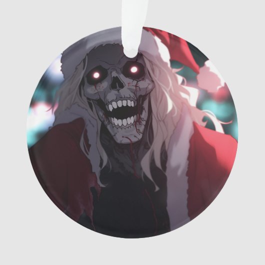 Cool Enge Enge Schedel Sinterklaas Xmas Ornament (voorkant)