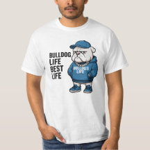 Cool Engels Bulldog Leven Cartoon