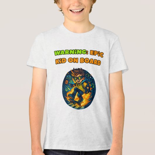 Cool Epic Skateboard kinderen shirt (Voorkant)