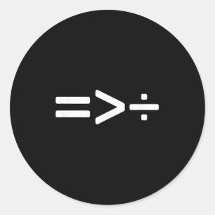 Cool Equality is groter dan Division _1 Ronde Sticker