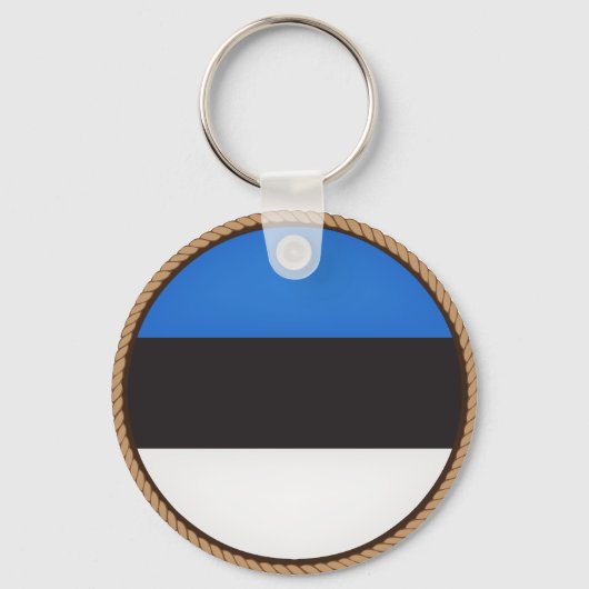 Cool Estonia Flag Seal Sleutelhanger (Voorkant)