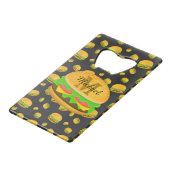 Cool et amusant yummy burger motif Monogramme (Devant Angle)