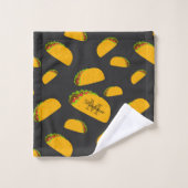 Cool et amusant yummy taco motif Monogramme (Gant de toilette)
