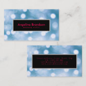 Cool et Carte de visite unique Confetti noir (Devant / Derrière)