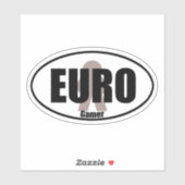 Cool Euro Gamer Epische Meeple Tafelblad Sticker S (Vel)