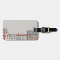 Cool Europese Gebouwen Foto Bagagelabel