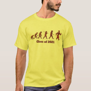 Cool Evolution of Mankind LOL Funny Afstuderen T-shirt