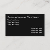 Cool Exotic Car Thème Cartes de visite (Dos)