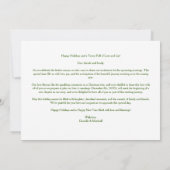 Cool Extra Minimalist Christmas Wedding 4 Photos Save The Date (Achterkant)