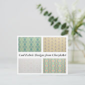 Cool Fabric Designs de CherylsArt Cartes postales (Debout devant)