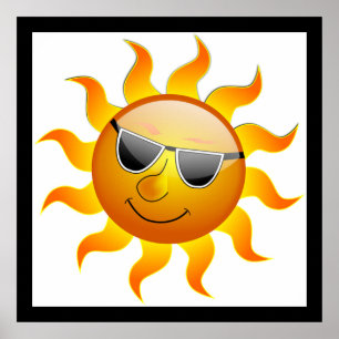 COOL FACE SUNSHINE POSTER