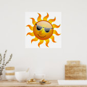 COOL FACE SUNSHINE POSTER (Keuken)