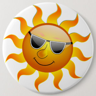 COOL FACE SUNSHINE RONDE BUTTON 6,0 CM