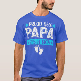 Cool Family Proud New Papa Het is een Jongen Gesla T-shirt