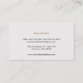 Cool Faux Carte de visite noir embouti (Dos)