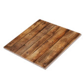 Cool faux hout patroon tegeltje (Zijkant)