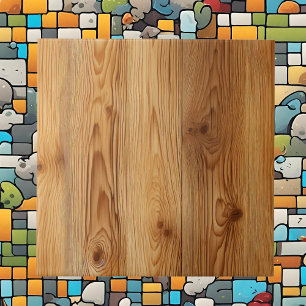 Cool faux hout patroon tegeltje