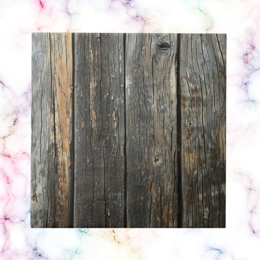 Cool faux hout patroon tegeltje