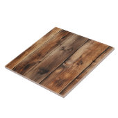 Cool faux hout patroon tegeltje (Zijkant)