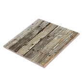 Cool faux hout patroon tegeltje (Zijkant)