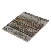 Cool faux houten patroon keramische tegel tegeltje (Zijkant)