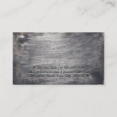 Cool Faux Scratched Metal Fitness Cartes de visite (Dos)