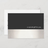 Cool Faux Silver Stripe Modern Cft Certificate (Voorkant / Achterkant)