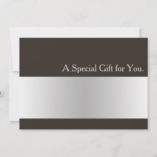 Cool Faux Silver Stripe Modern Cft Certificate (Voorkant)