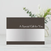 Cool Faux Silver Stripe Modern Cft Certificate (Staand voorkant)
