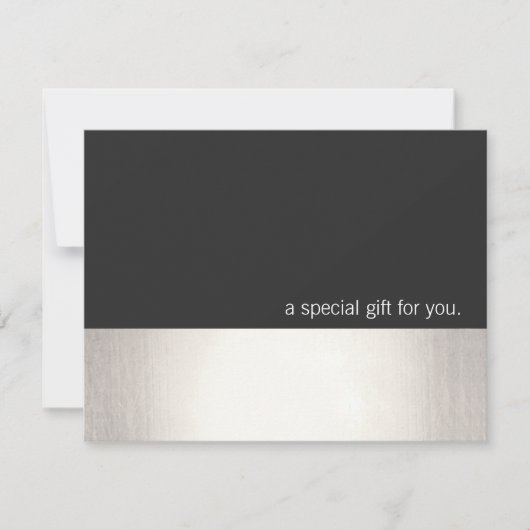 Cool Faux Silver Stripe Modern Cft Certificate (Voorkant)