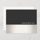 Cool Faux Silver Stripe Modern Cft Certificate (Voorkant / Achterkant)