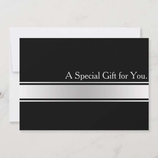 Cool Faux Silver Stripe Modern Cft Certificate (Voorkant)