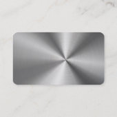 Cool Faux Stainless Steel Astronomer Visitekaartje (Achterkant)