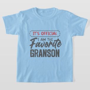 Cool favoriete kleinzoon woordkunst officieel t-shirt