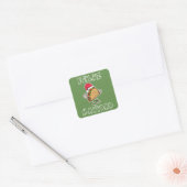 Cool Feliz Navidad Santa Taco Sticker (Envelop)
