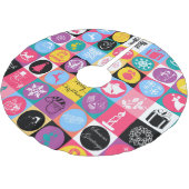 Cool festive "Merry Kerstmis"-illustratie Kerstboom Rok (Gekanteld)