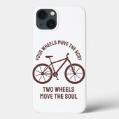 Cool fietsenontwerp - Sleepwieltjes verplaatsen de Case-Mate iPhone Case (Achterkant)