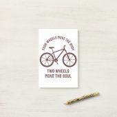 Cool fietsenontwerp - Sleepwieltjes verplaatsen de Post-it® Notes (Op bureau)