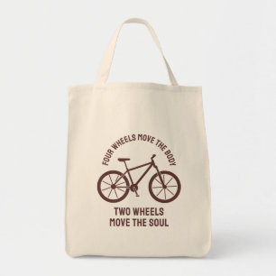 Cool fietsenontwerp - Sleepwieltjes verplaatsen de Tote Bag