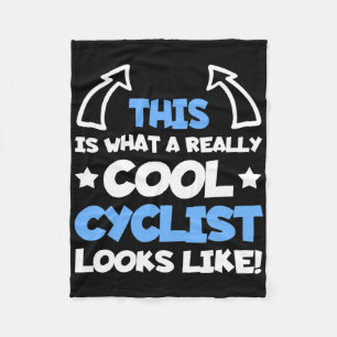 Cool fietser mountainbike fietser mountainbiken fi fleece deken