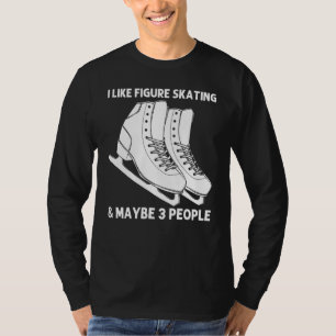 Cool Figuur Skin voor mannen Spin Jump Ice Sk T-shirt