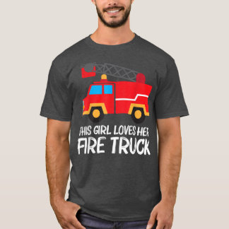 Cool Fire Truck Art for Girls Kinder Firetruck Fir T-shirt
