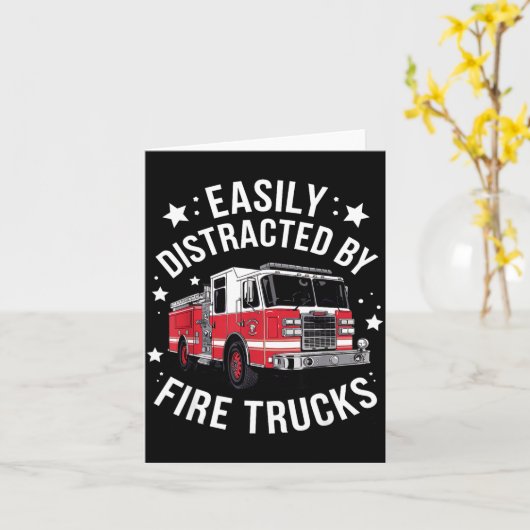 Cool Firefighter Design For Men Women Firemen Fire Kaart (Gele Bloem)