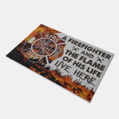 Cool Firefighter Doormat, New Couples Deurmat (Schuin)