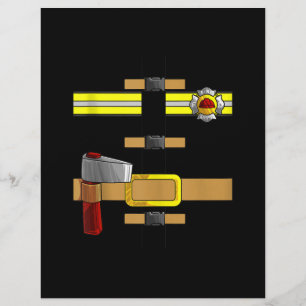 Cool Firefighter Uniform Funny DIY Halloween Flyer