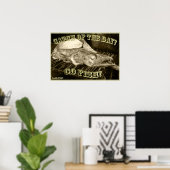 Cool Fish Poster! Poster (Thuiskantoor)