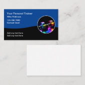 Cool Fitness Personal Trainer Cartes de visite (Devant / Derrière)